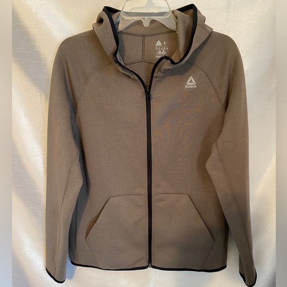 NWOT Reebok Full Zip Hoodie Brown  Ladies Lg - Picture 14 of 14